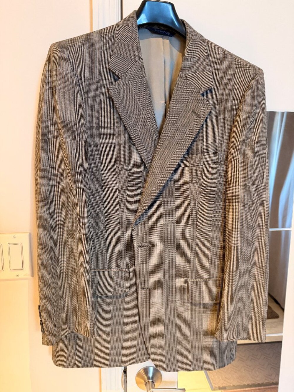 Vintage Burberrys' Glen Plaid Wool Blazer 40R Saks Fifth Avenue Sport Coat